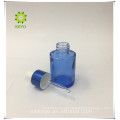 Verpackung Bart Öl leer Modell kosmetische Serum Flasche blau ätherisches Öl Glasflasche mit Pipette Kappe